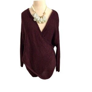 RD Style Sweaters Burgundy Sweater ~medium
